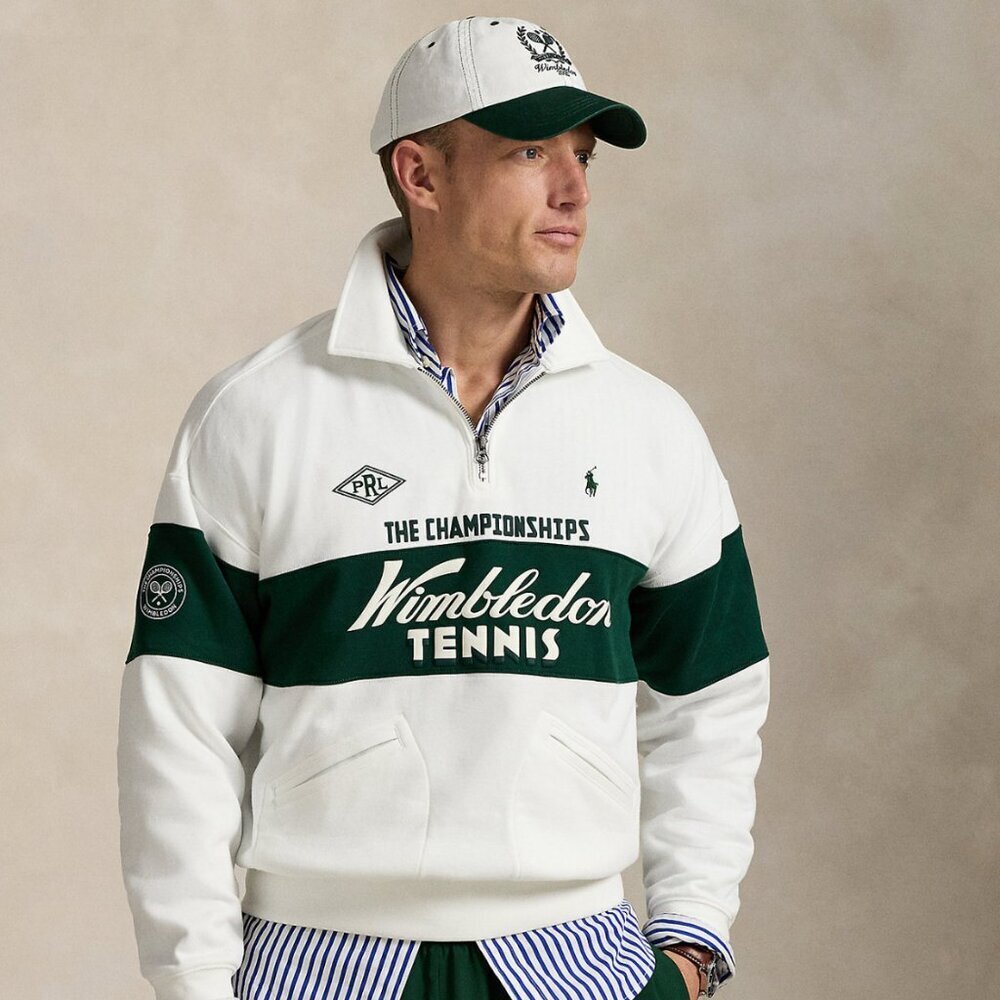 Polo Ralph Lauren Unisex Wimbledon Relaxed-Fit Fleece Sweatshirt - Picture 3 of 7